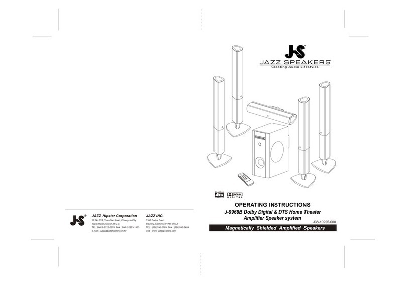 Jazz Speakers J-9968B operating instructions