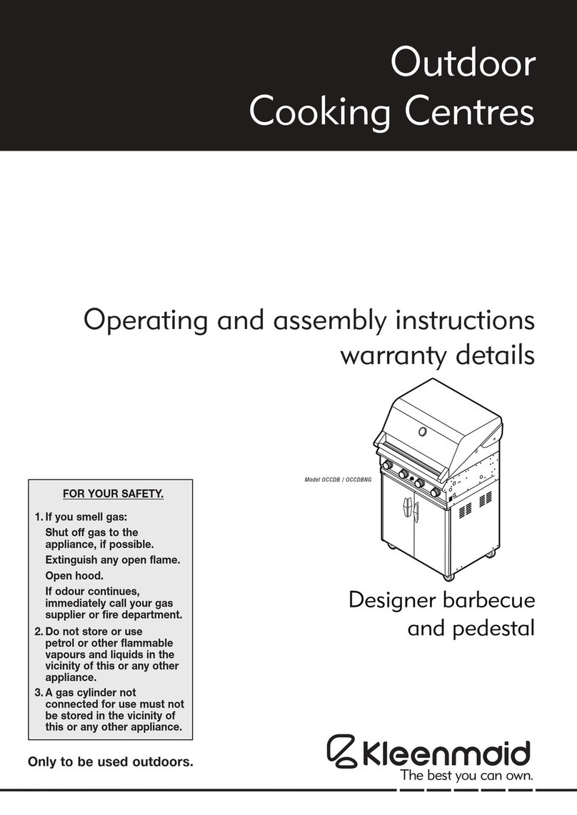 Kleenmaid OCCDB Operating and assembly instructions