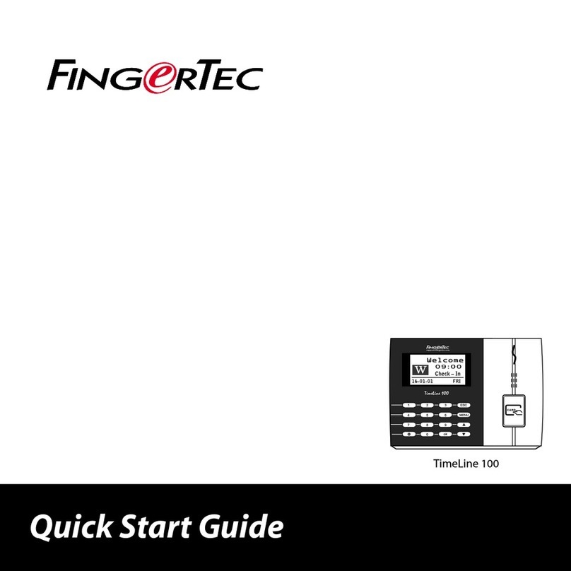 FingerTec TimeLine 100 User manual