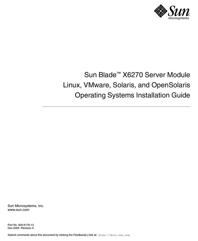 Sun Microsystems Sun Blade X6270 User manual