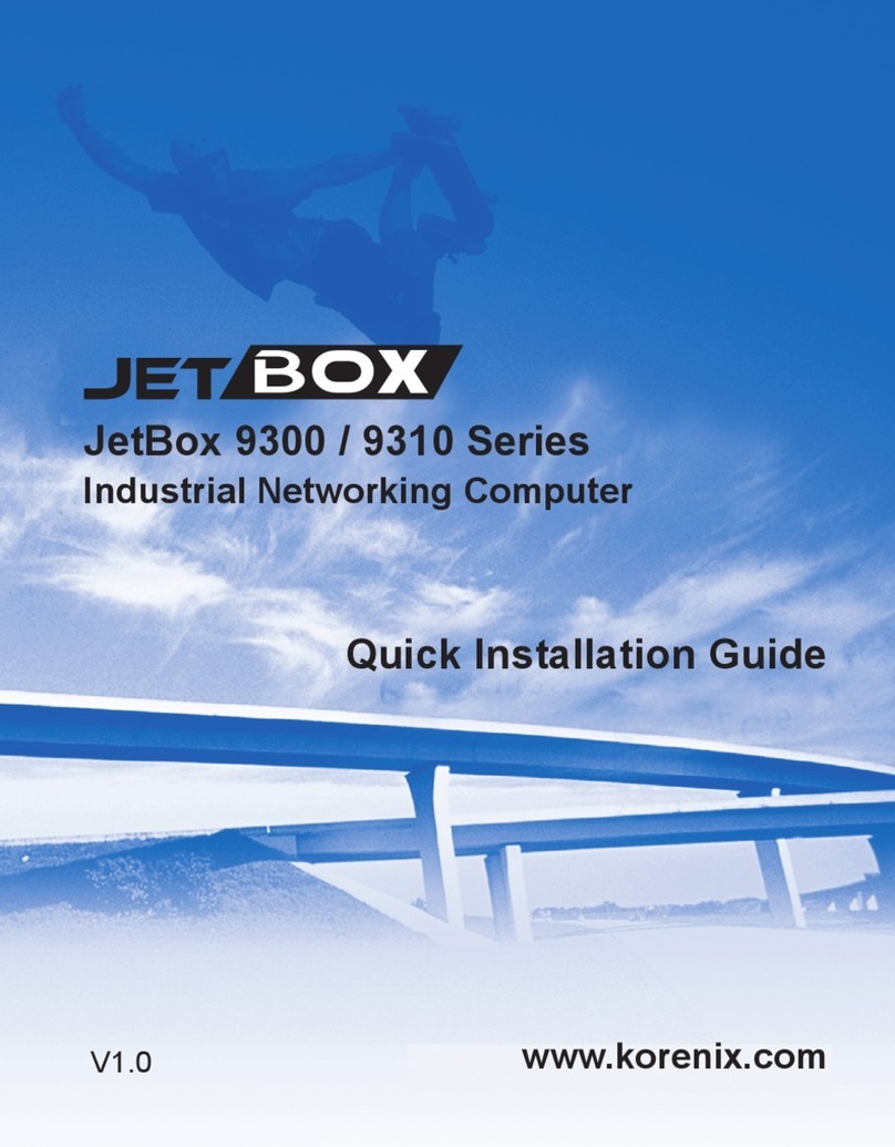 Korenix JetBox 9300 Series User manual
