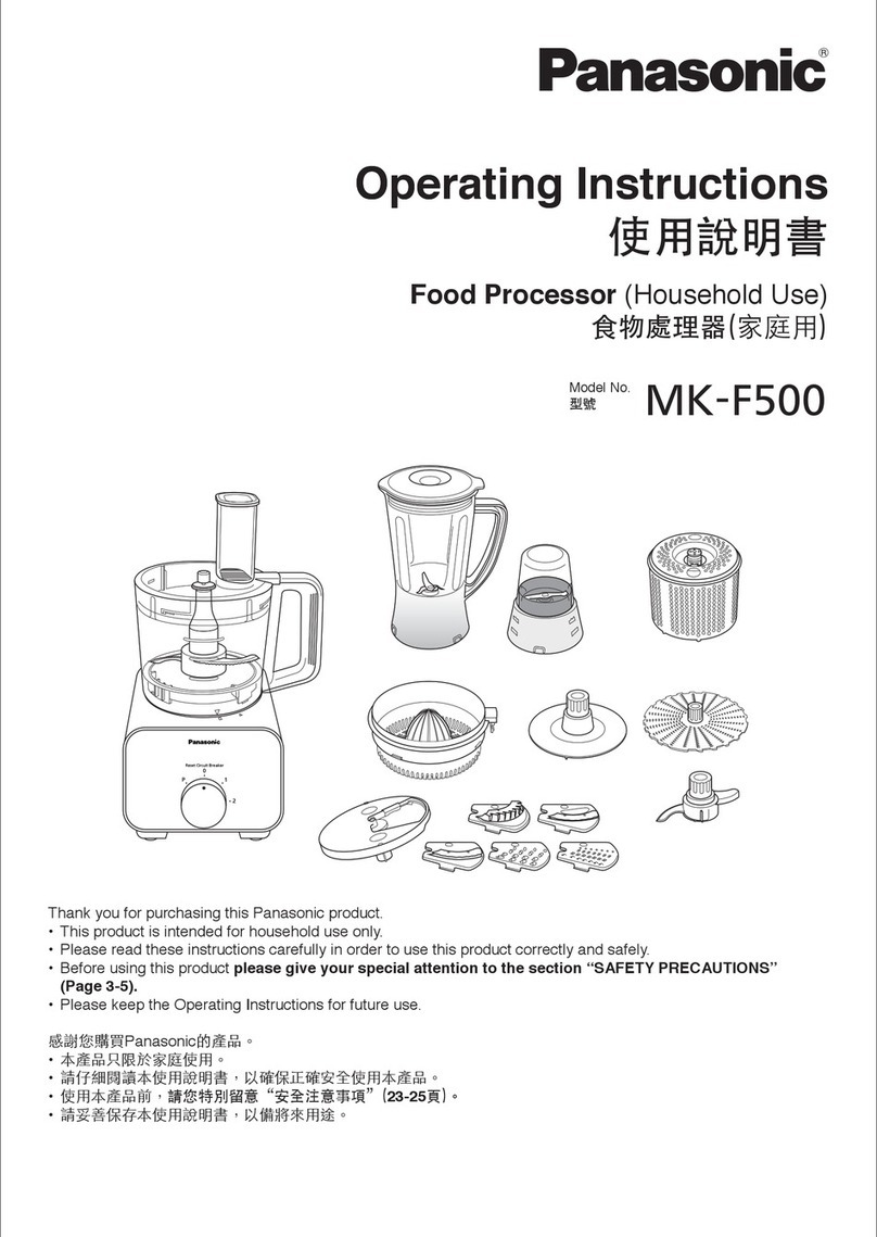 Panasonic MK-F500 User manual
