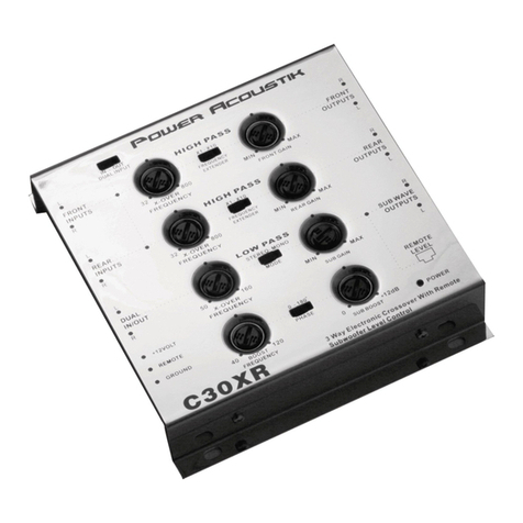 PowerAcoustik C30XR User manual PowerAcoustik C30XR User manual