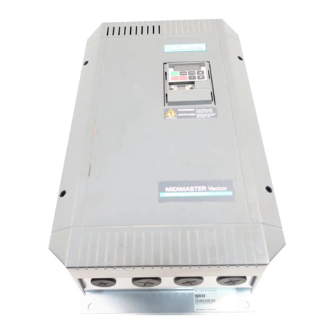Siemens MICROMASTER Vector User manual