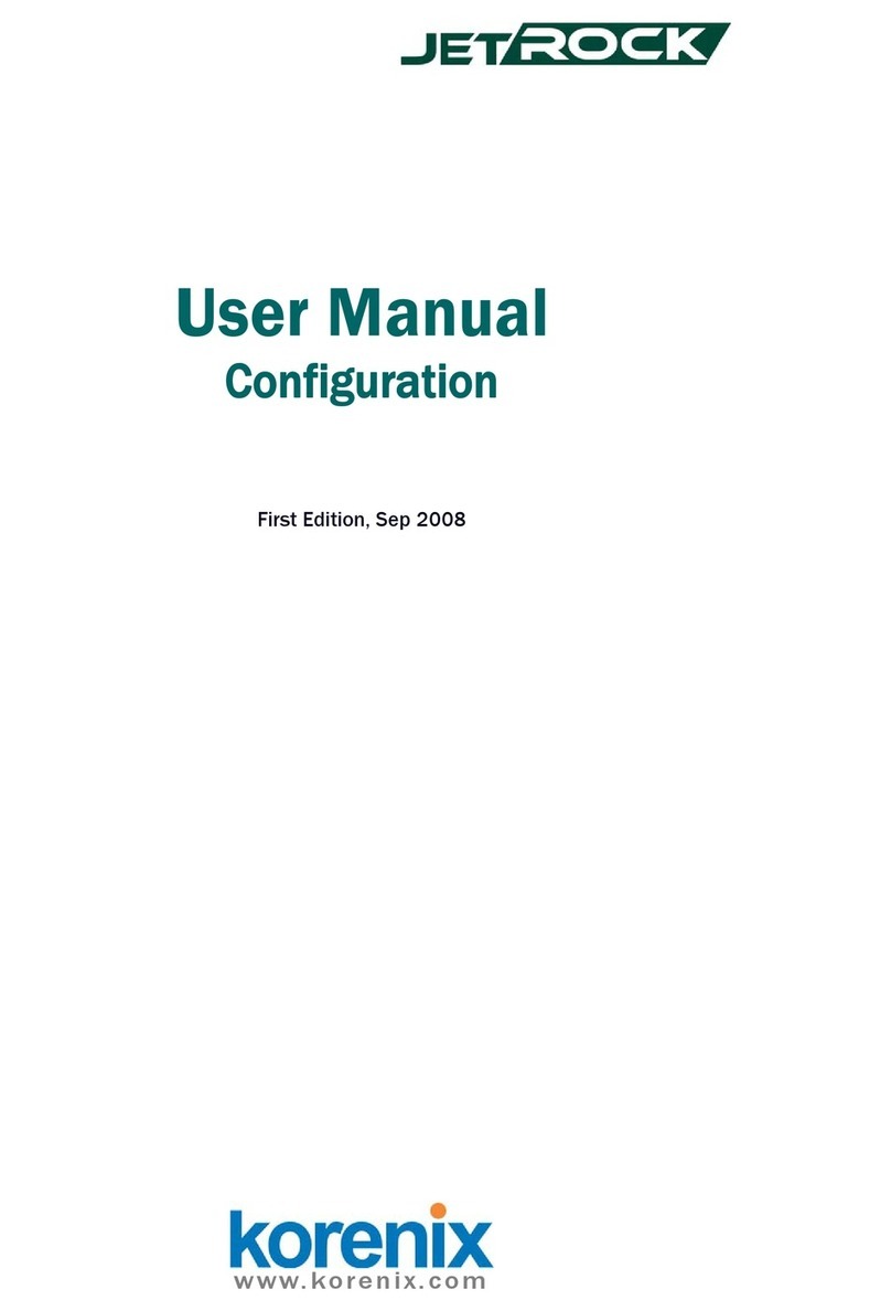 Korenix JetRock Series User manual