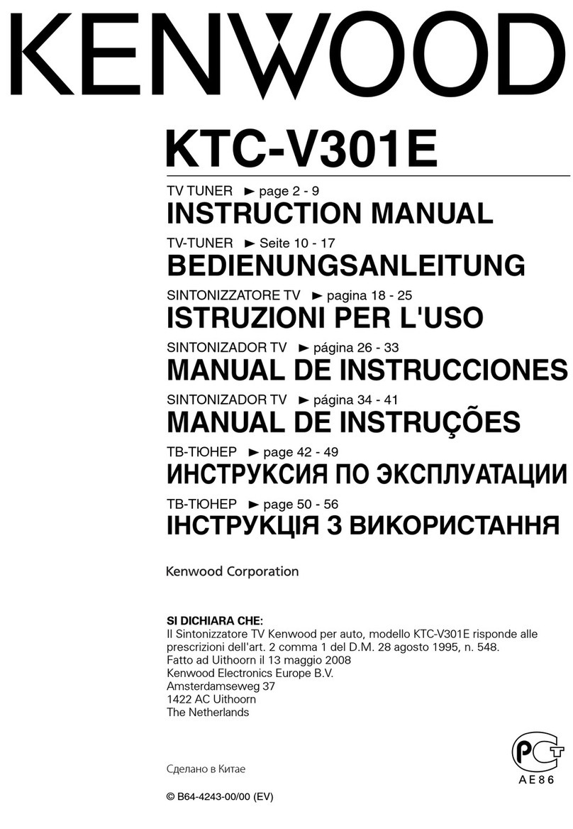 Kenwood KTC-V301E User manual