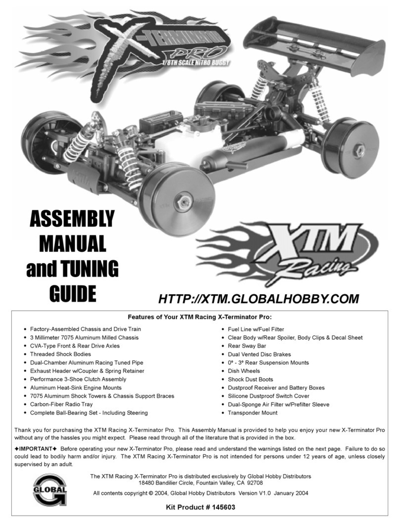 Global Hobby XTM Racing X-Terminator Pro Assembly manual Global Hobby XTM Racing X-Terminator Pro Assembly manual