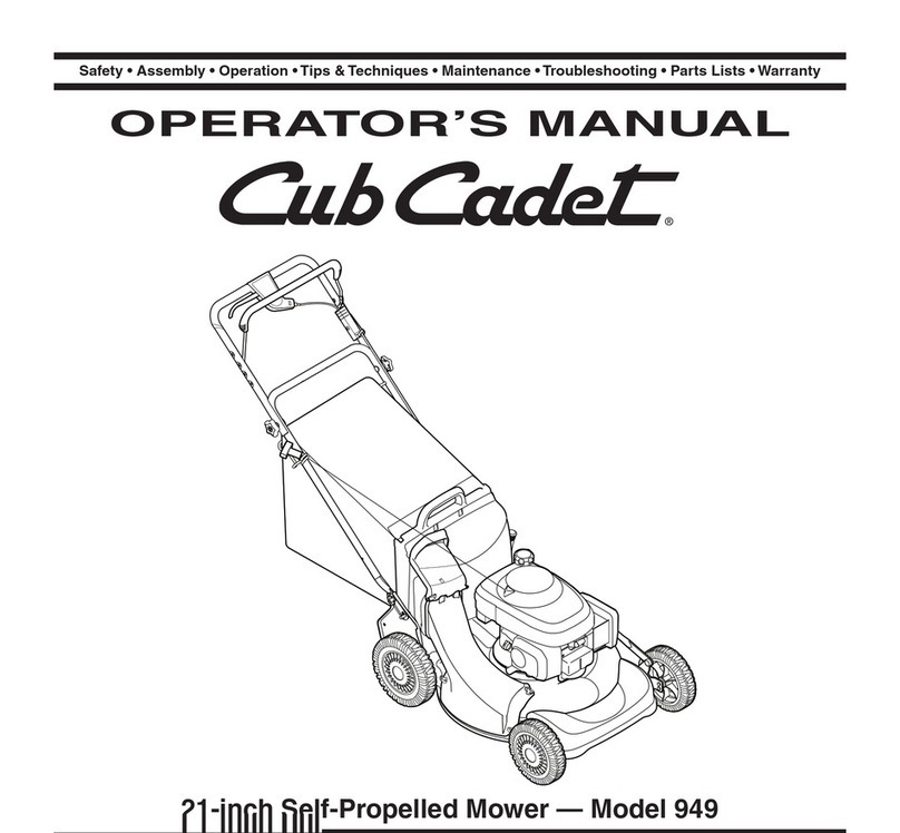 Cub Cadet 949 User manual