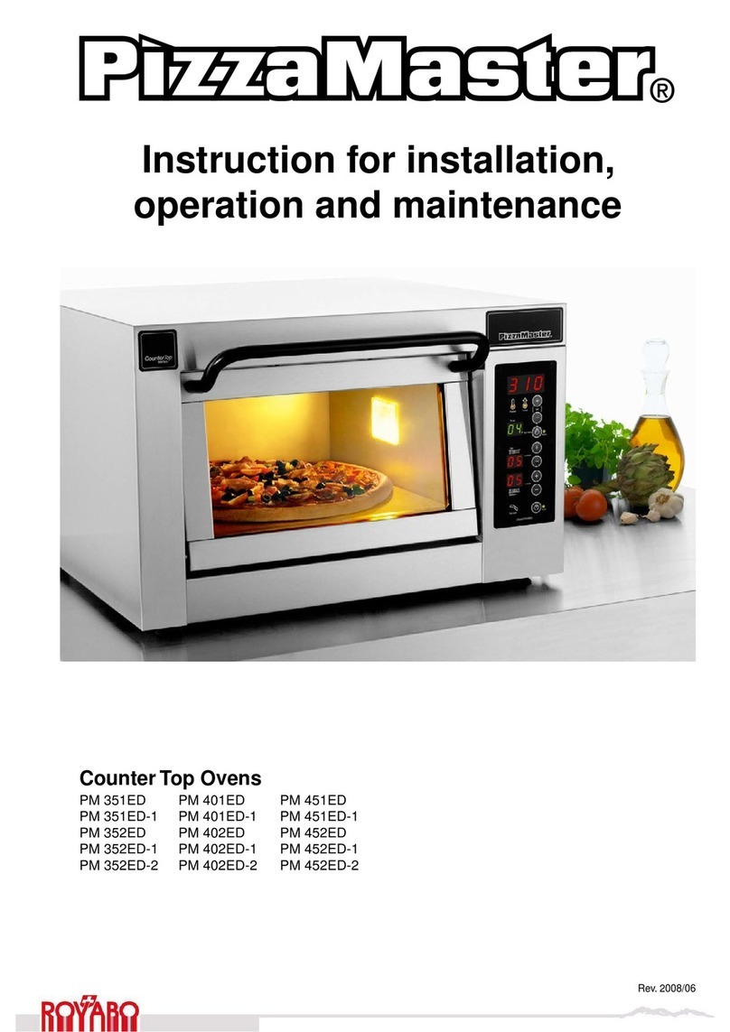 PizzaMaster PM 351ED Instructions for installation, use and maintenance