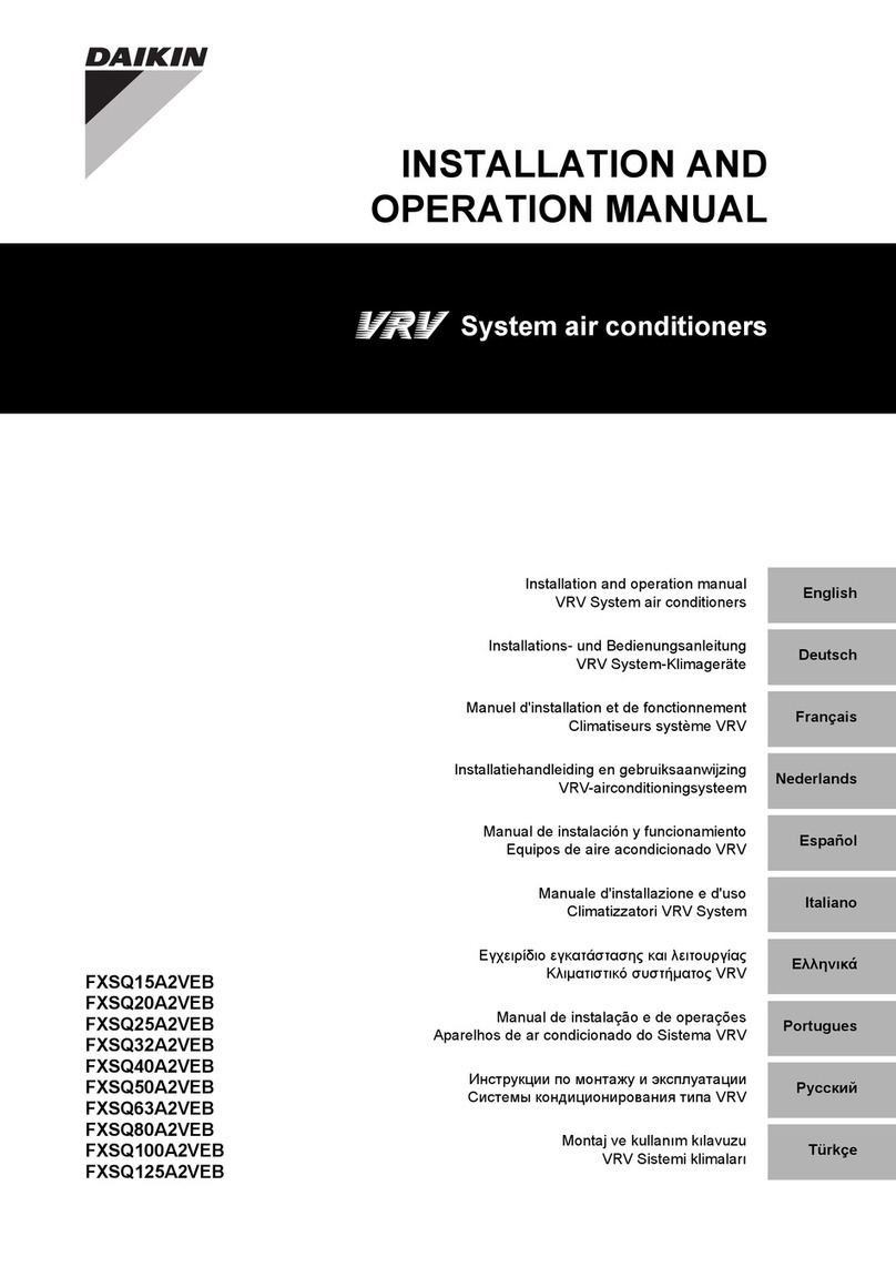 Daikin FXSQ15A2VEB User manual