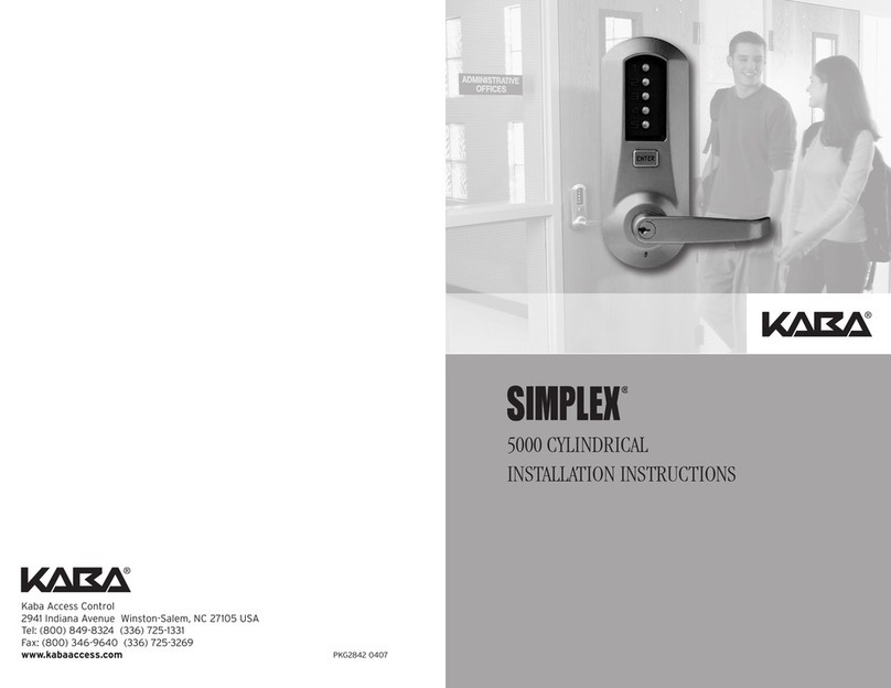 Kaba Simplex 5000 Series User manual