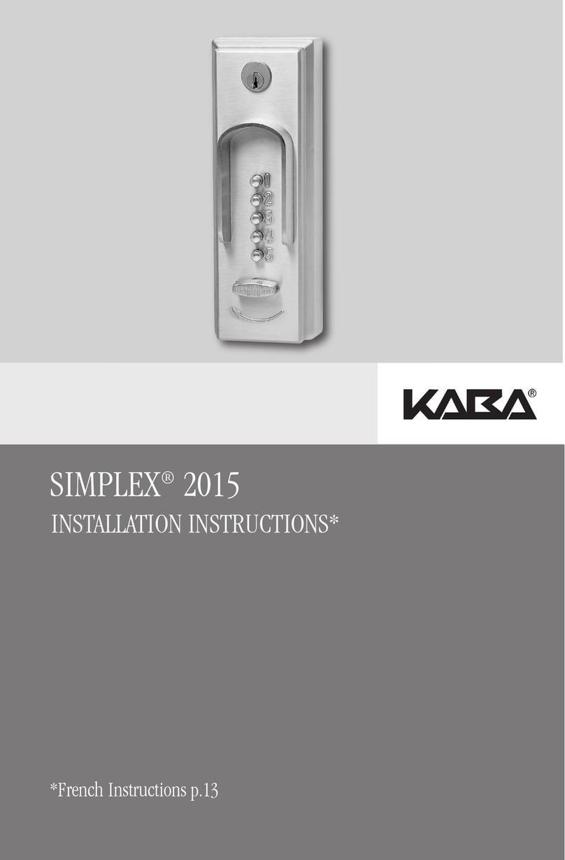 Kaba Simplex Quick start guide