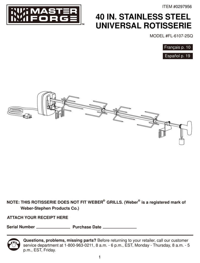Master Forge FL-6107-2SQ user manual