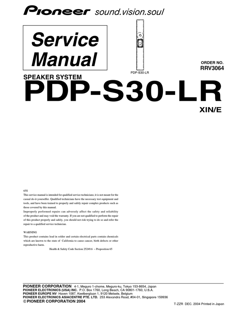 Pioneer PDP-S30-LR Service manual