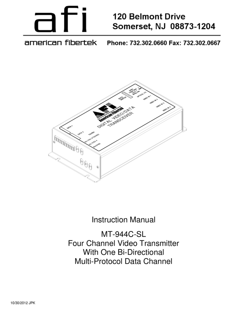 AFi MT-944C-SL instruction manual