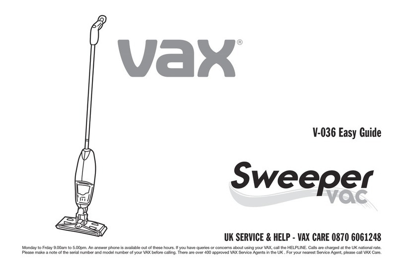 Vax SWEEPER VAC V-036 Easy guide