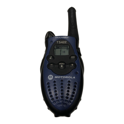 Motorola T5412 instruction manual