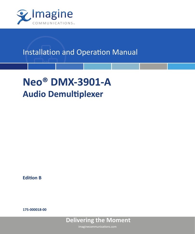 Leitch DMX-3901-A Installation and operation manual