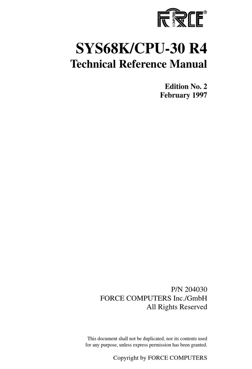 Force SYS68K/CPU-30 R4 Technical reference manual