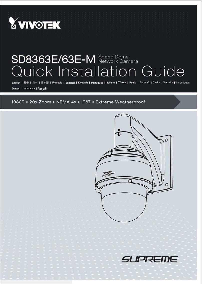 Vivotek Supreme SD8363E Quick installation guide