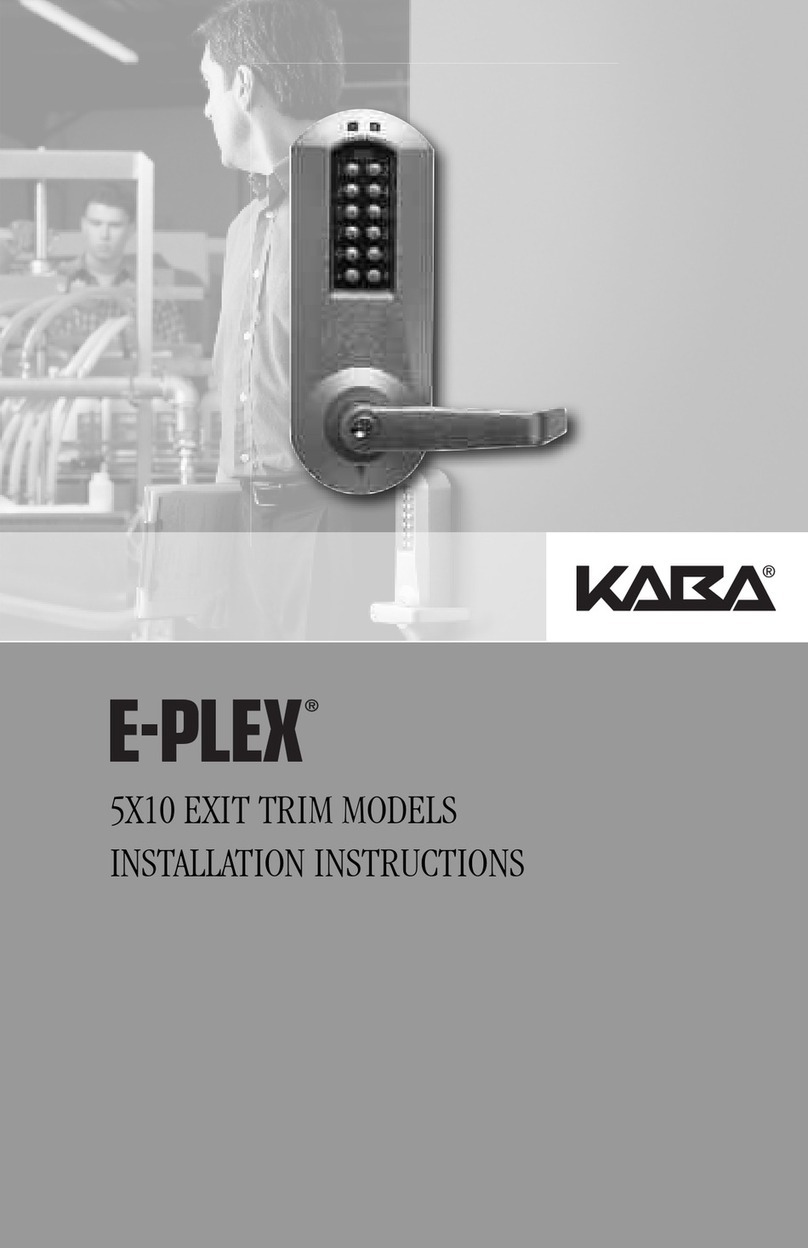 Kaba E-Plex 5X10 User manual