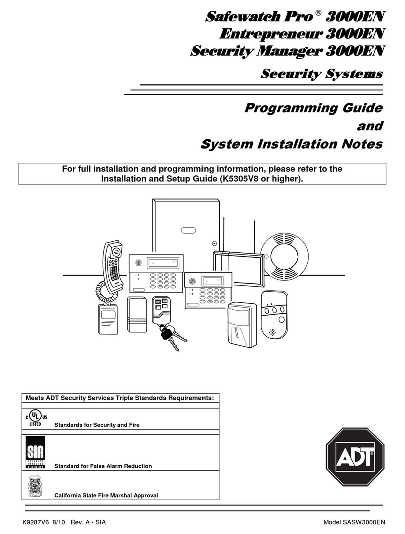 ADT Entrepreneur 3000EN Operating instructions