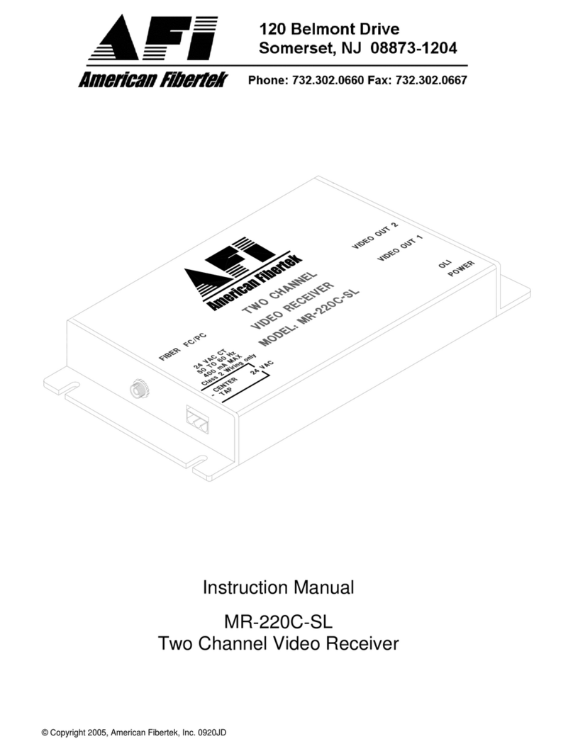 AFi MR-220C-SL instruction manual