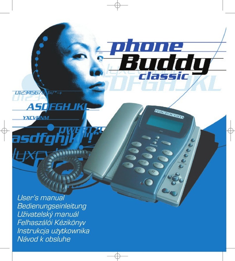 Microcom phoneBuddy Classic user manual