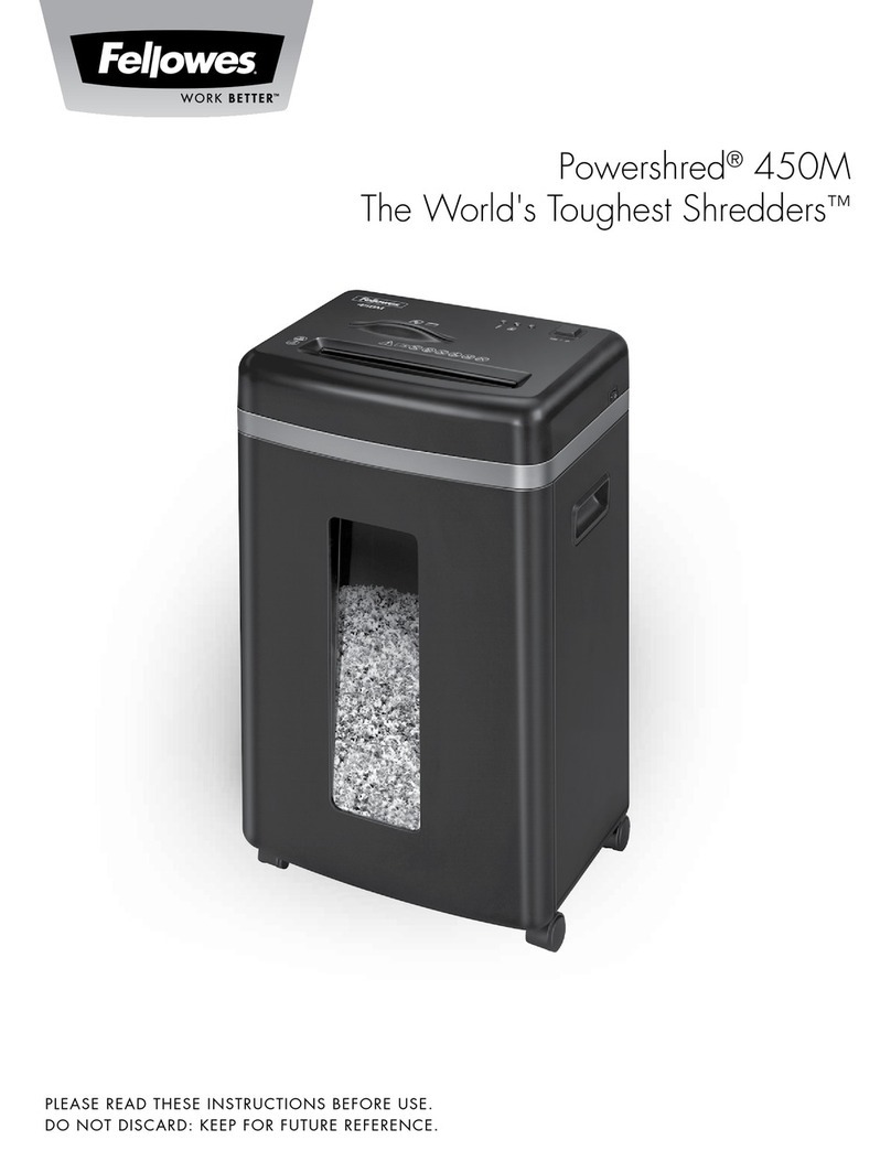 Fellowes POWERSHRED 2127M User manual