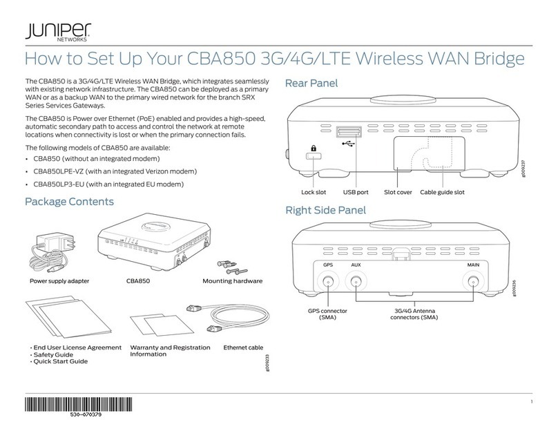 Juniper CBA850 Setup guide