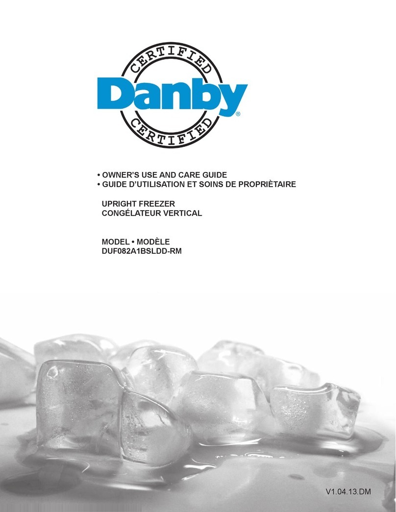 Danby DUF082A1BSLDD-RM Assembly instructions