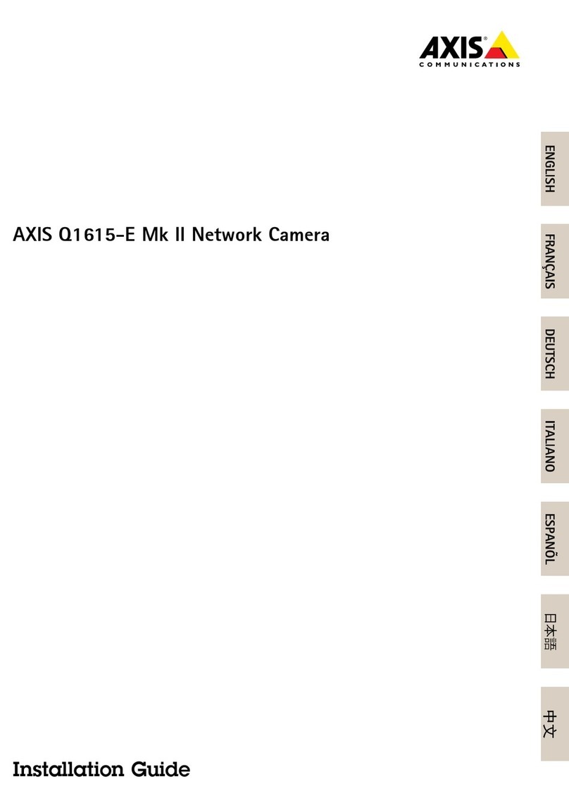Axis Q1615-E MKII User manual