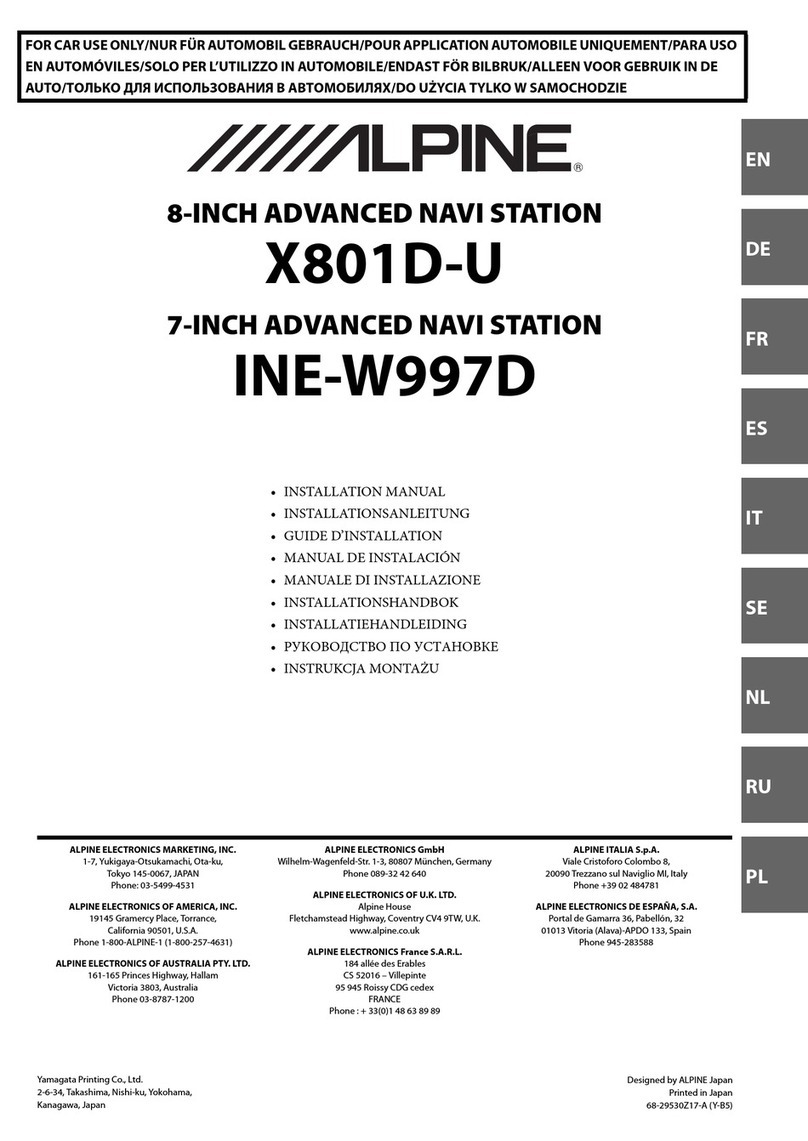 Alpine X801D-U User manual