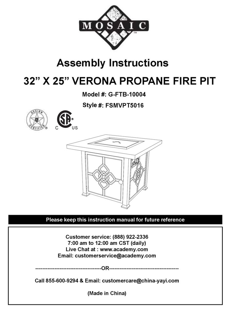 Mosaic G-FTB-10004 Assembly instructions