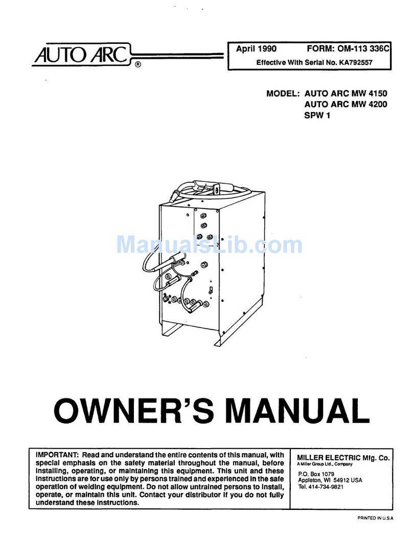 AUTO ARC MW 4150 User manual AUTO ARC MW 4150 User manual
