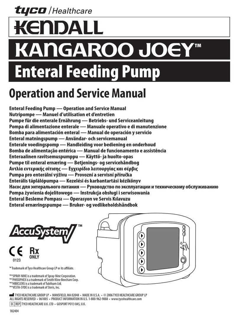 kENDALL kangaroo joey Operation and service manual