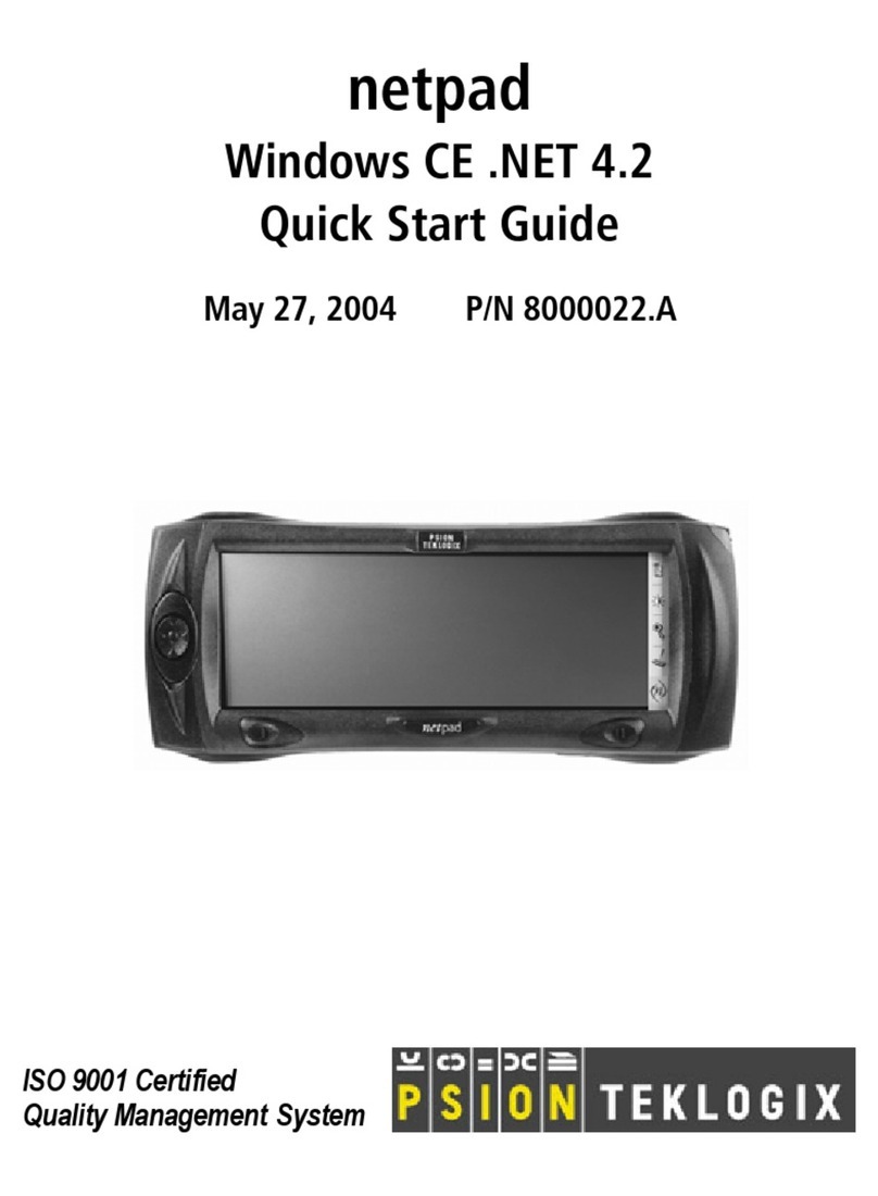 Psion Teklogix 8000022.A quick start guide