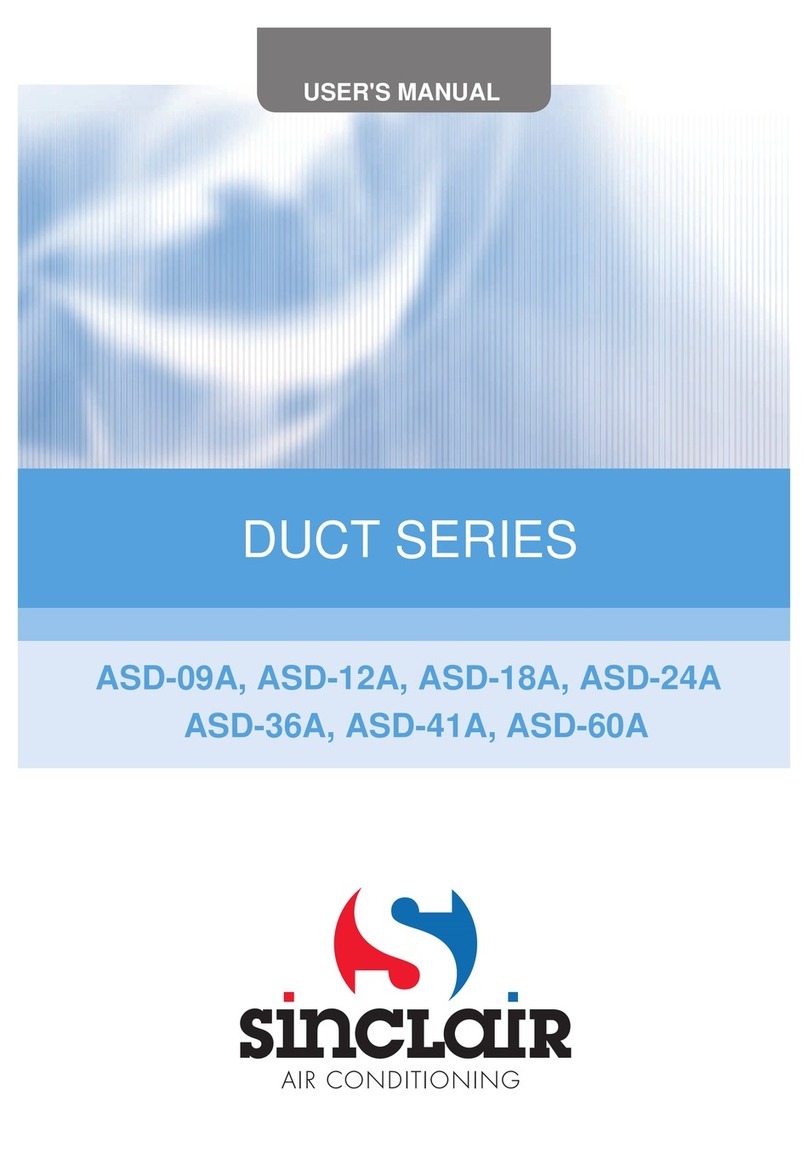 Sinclair DUCT ASD-09A User manual