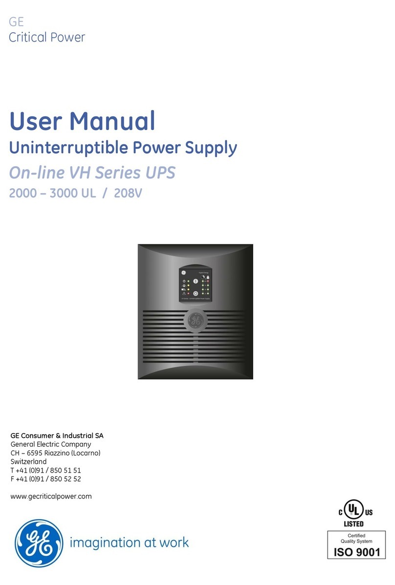 GE On-line VH Series User manual