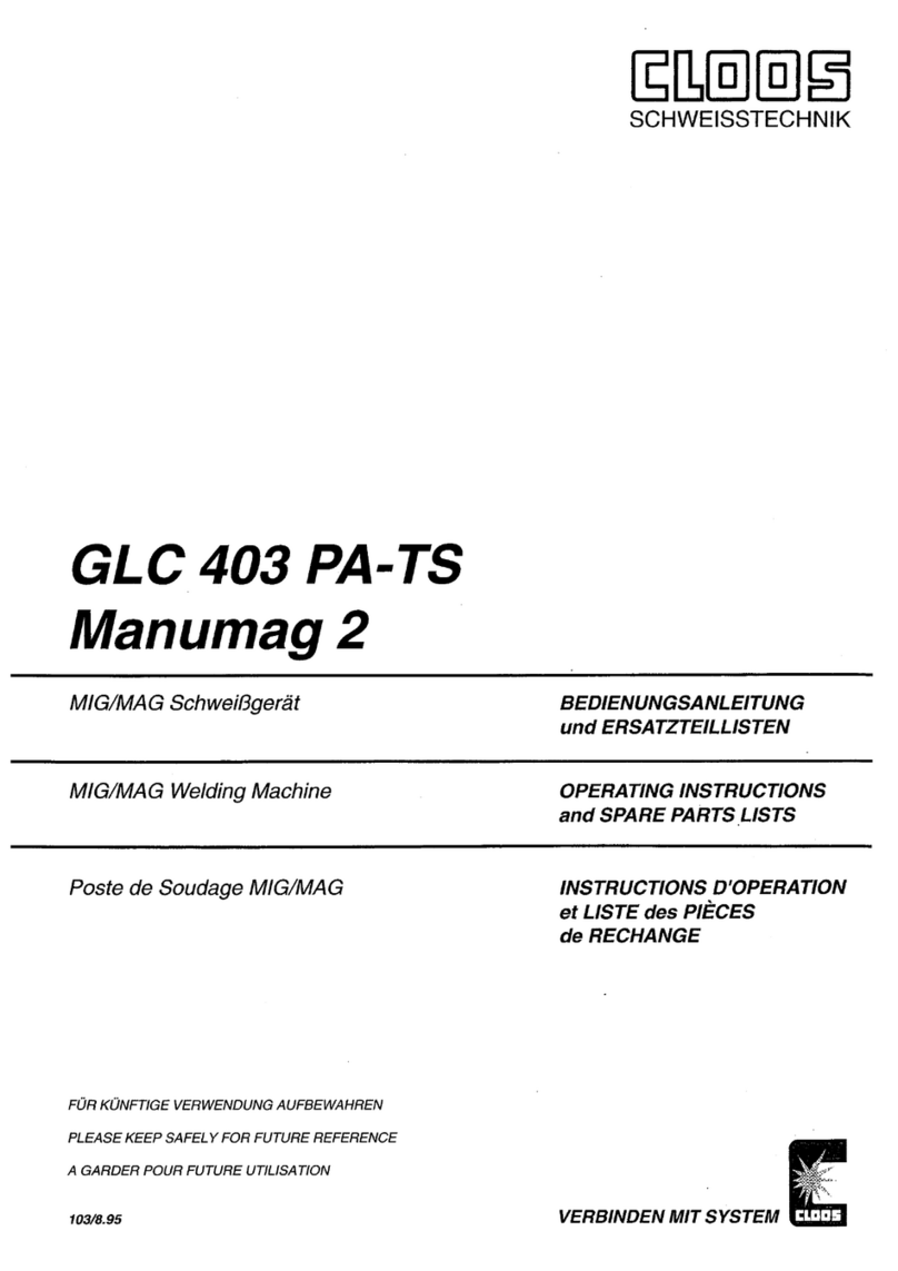 Cloos GLC 403 PA-TS User manual