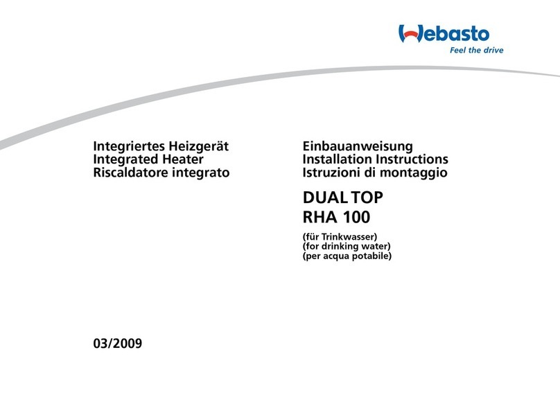 Webasto DUAL TOP RHA 100 User manual