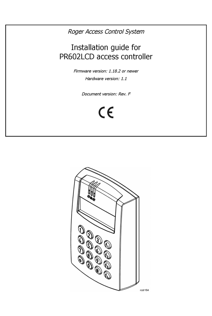 Roger PR602LCD User manual