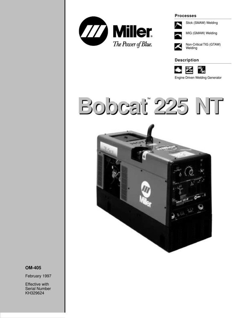 Miller Bobcat 225 NT owner's manual