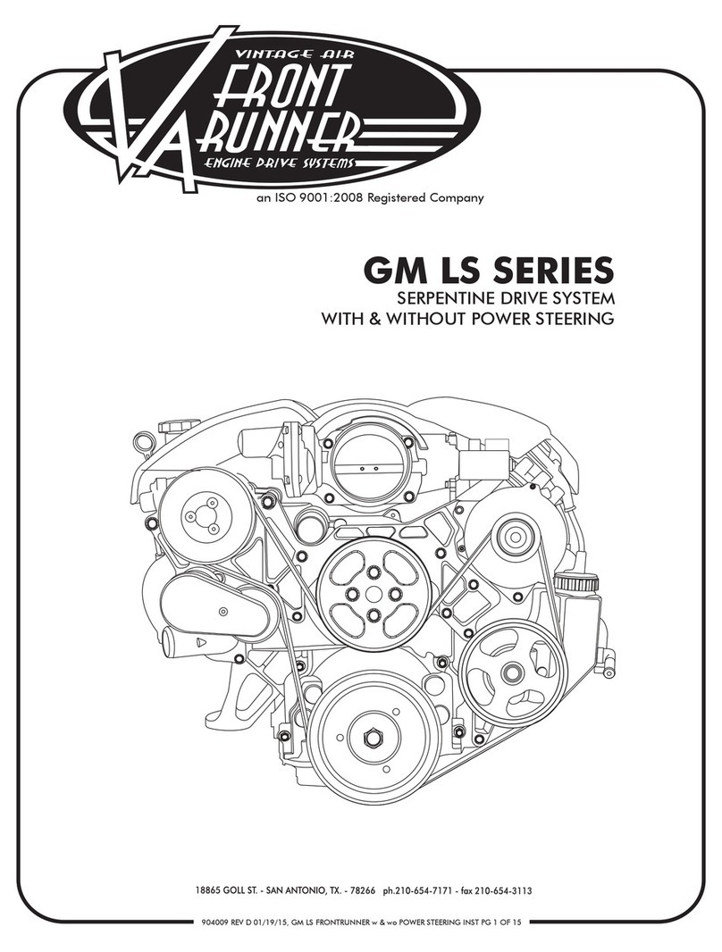 Vintage Air Front Runner GM LS SERIES User manual