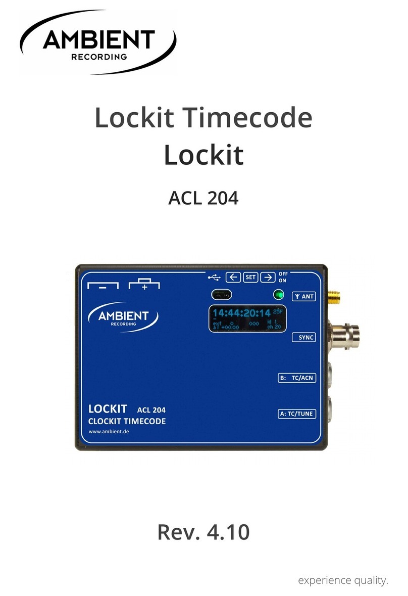 Ambient Recording ACL 204 user manual