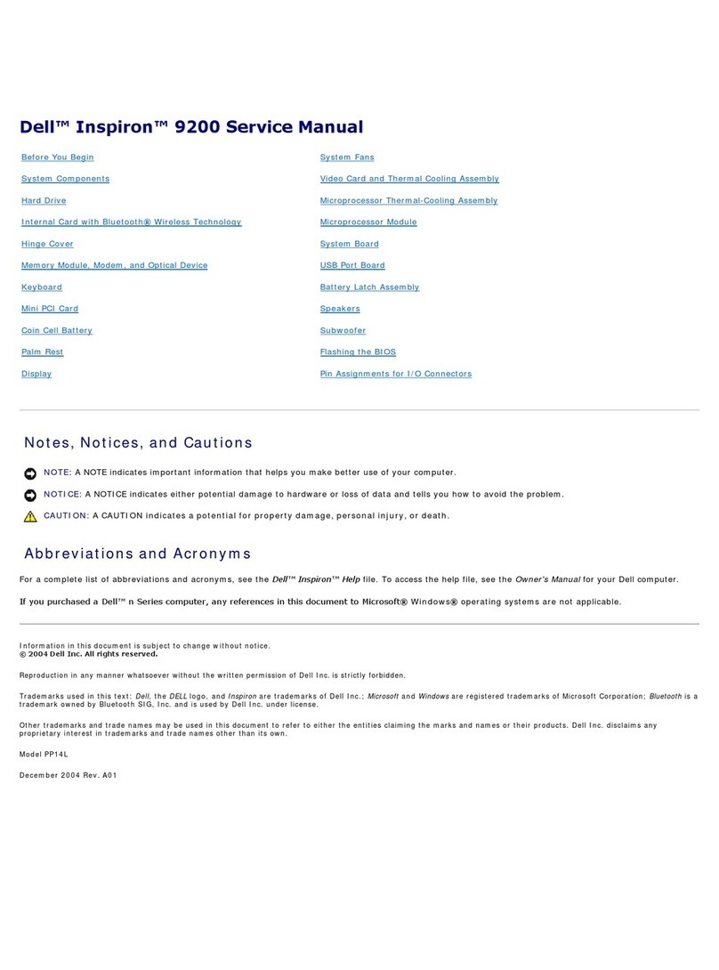 Dell 9200 Service manual