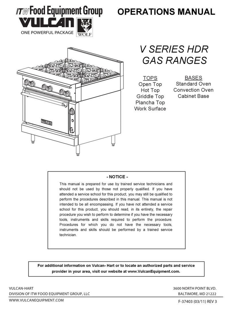 Vulcan-Hart HDR V series User manual