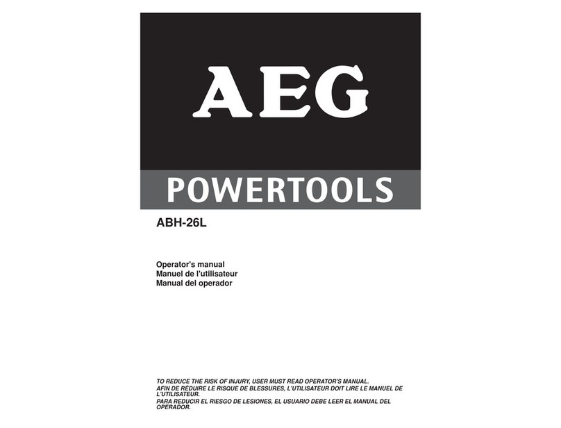 AEG ABH-26L Operator's manual