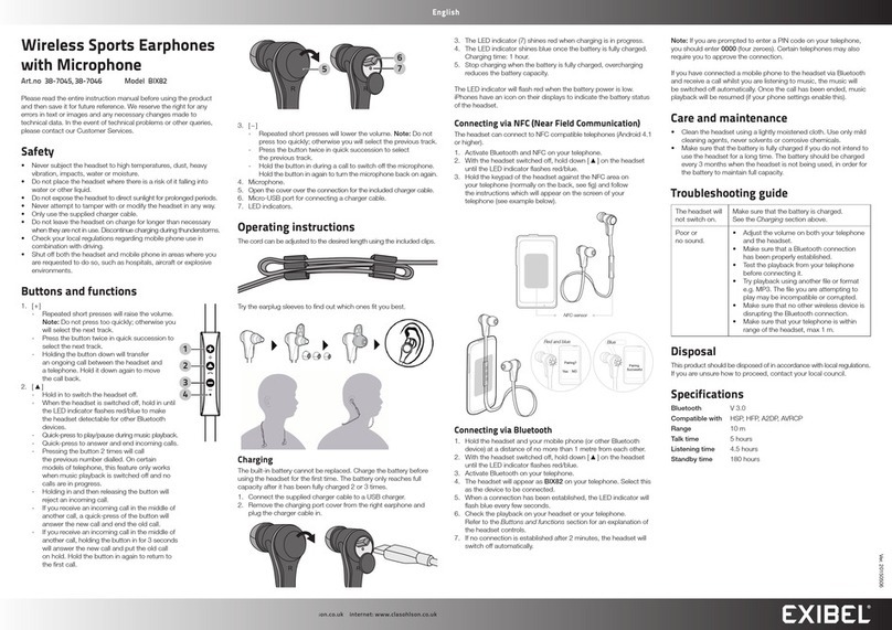 Exibel BIX82 User manual
