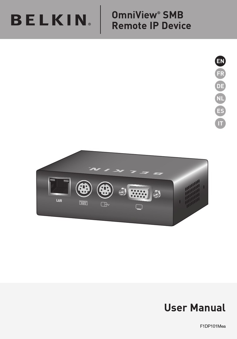 Belkin OmniView F1DP101Mea User manual Belkin OmniView F1DP101Mea User manual